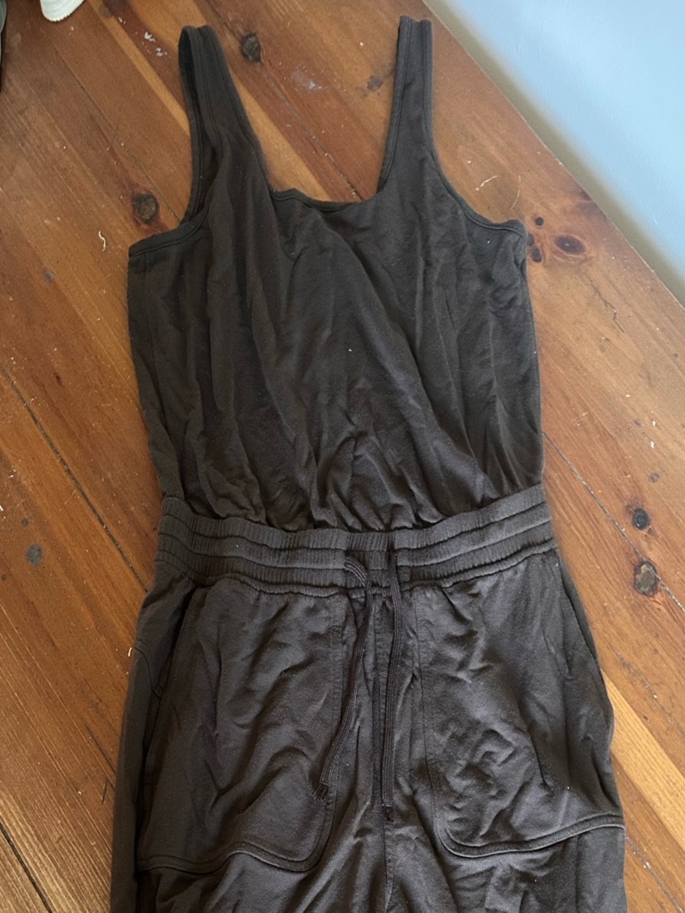 Lululemon- BeCalm Cinch-waist Jumpsuit, Walnut Crunch, Size S